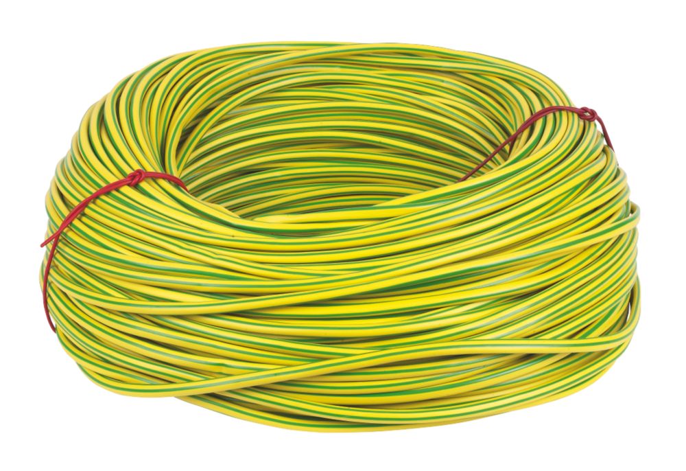 CED Green/Yellow Sleeving 6mm x 100m