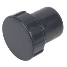FloPlast Solvent Weld Access Plugs Black 32mm 5 Pack