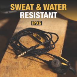 DEWALT Jobsite Wired Noise Cancelling Earphones