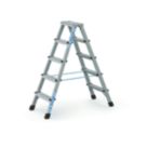 Zarges Aluminium 1.24m 5 Step Swingback A Frame Step Ladder
