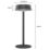 Calex Parma Rechargeable  LED Solar Table Lamp with Rechargeable Option Black 5W 150lm