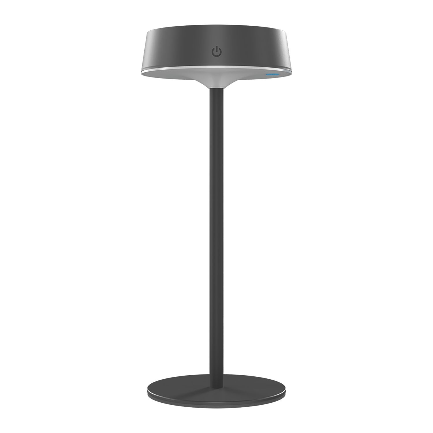 Calex Parma Rechargeable LED Solar Table Lamp with Rechargeable Option Black 5W 150lm (351CX)