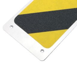 COBA Grip Foot Black/Yellow Aluminium Stair Tread 625mm x 114mm x 3mm 5 Pack
