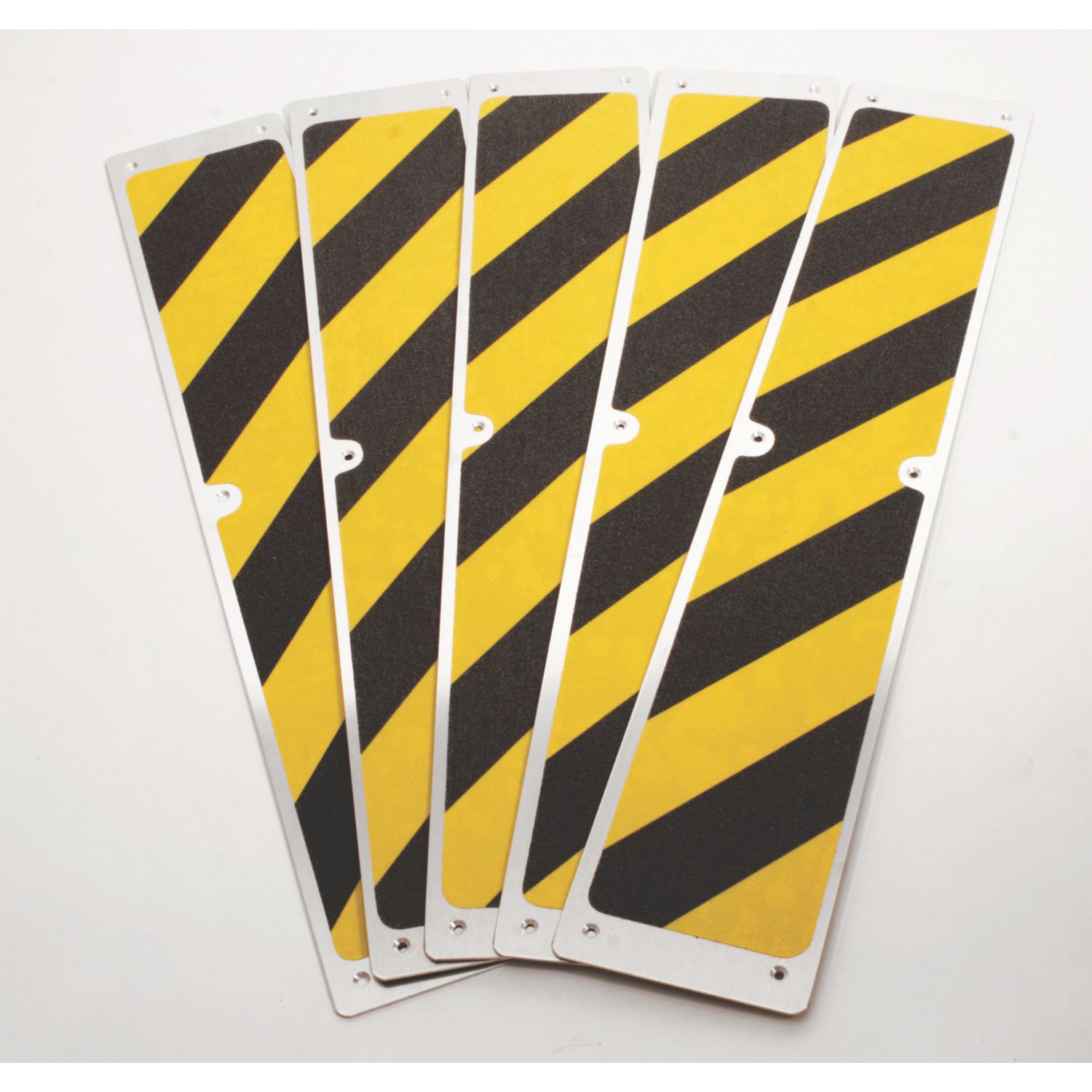 COBA Grip Foot Black/Yellow Aluminium Stair Tread 625mm x 114mm x 3mm 5 Pack (351EN)