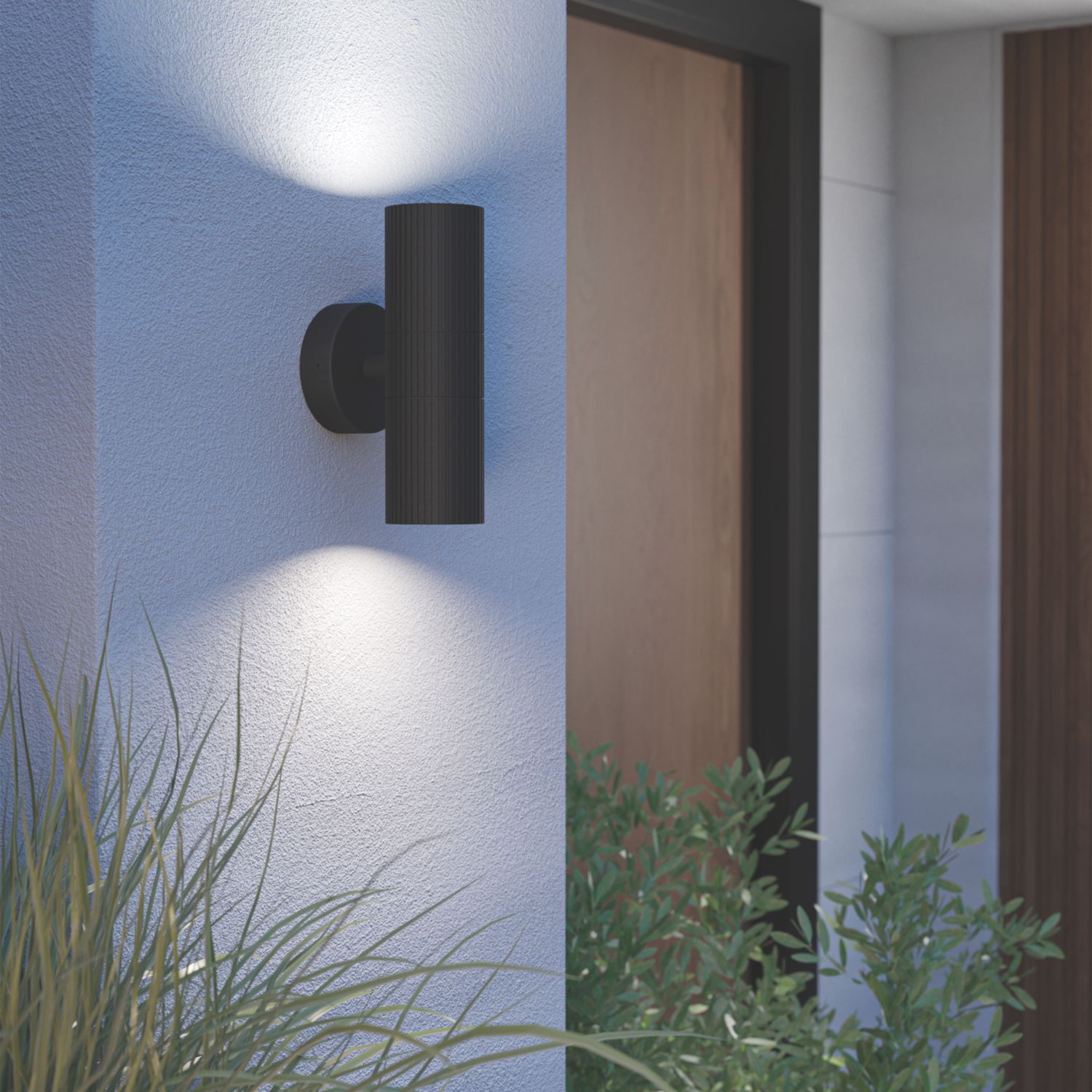 Eglo Tomelloso Outdoor Up & Down Wall Light Black (351EY)