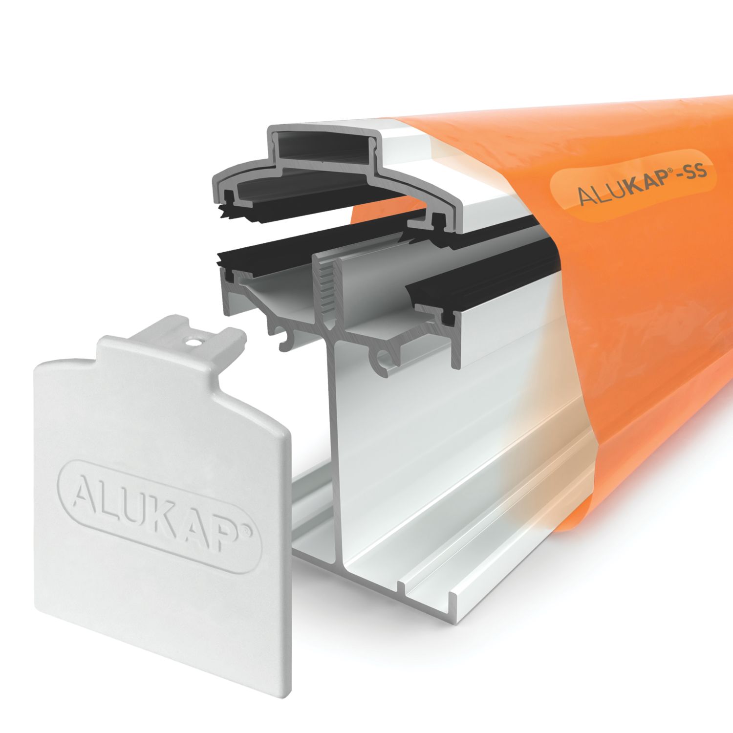 ALUKAP-SS White Self-Support Bar 4800mm x 60mm (351FH)
