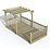 Forest Ultima 16' x 8' (Nominal) Flat Pergola & Decking Kit with 4 x Balustrades (3 Posts) & Canopy