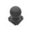 Designer Levers  Heavy Door Knob 60mm Pair Black
