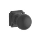 Designer Levers  Heavy Door Knob 60mm Pair Black