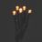 120  Battery LED Indoor & Outdoor Warm White String Christmas Lights with Green Cable