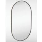 Sensio Nebula Oval Illuminated Bathroom Mirror Black With 2496lm LED Light 1000mm x 600mm