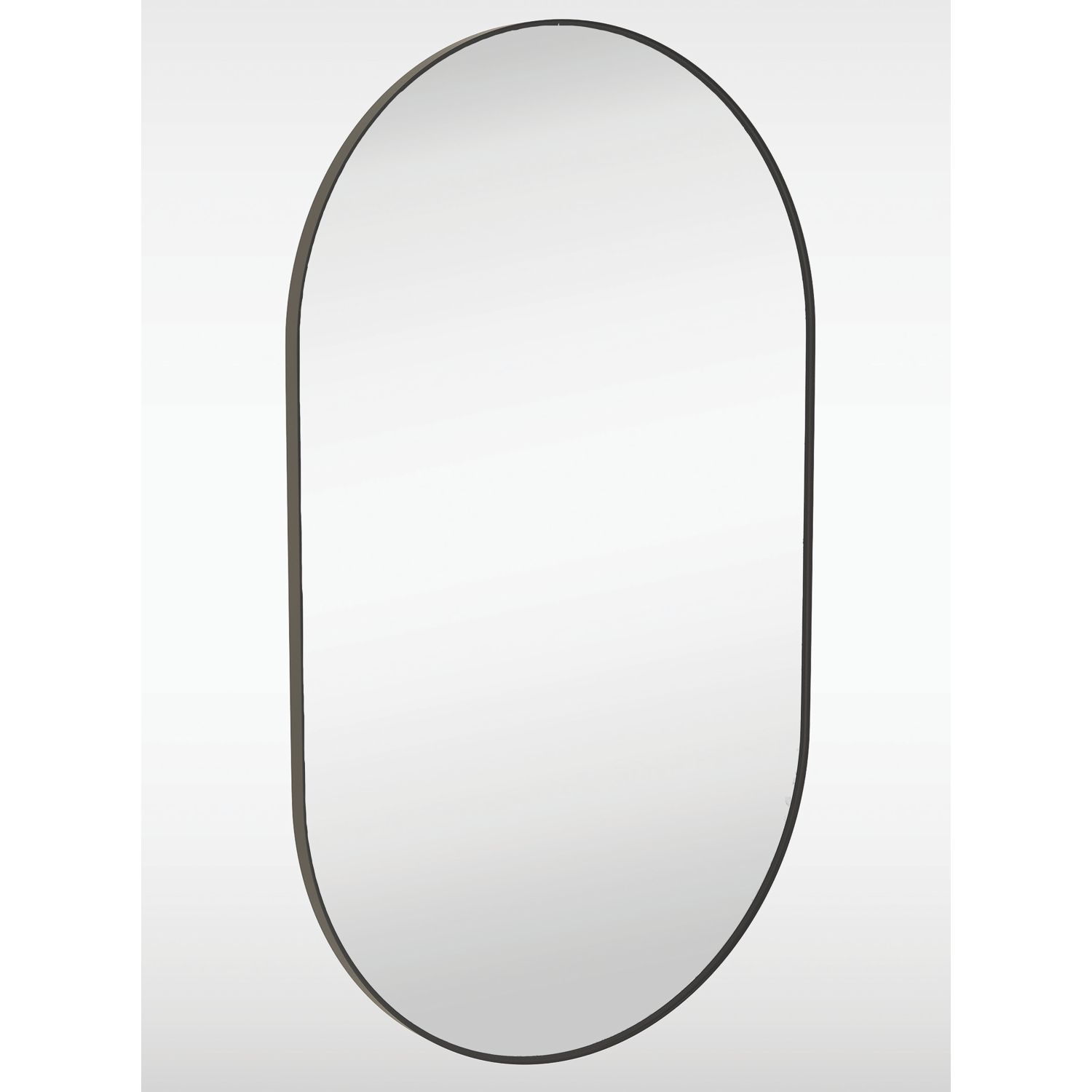 Sensio Nebula Oval Illuminated Bathroom Mirror Black With 2496lm LED Light 1000mm x 600mm (351PE)
