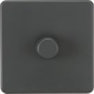 Knightsbridge  1-Gang 2-Way LED Intelligent Dimmer Switch  Anthracite