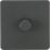 Knightsbridge  1-Gang 2-Way LED Intelligent Dimmer Switch  Anthracite