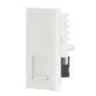 Contactum Media Modular RJ45 Ethernet Socket White