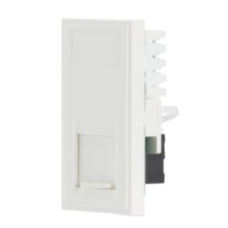 Contactum Media Modular RJ45 Ethernet Socket White