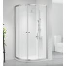 Triton Neo Six  Framed Offset Quadrant Shower Enclosure  Chrome  1200mm x 900mm x 1850mm