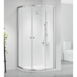 Triton Neo Six  Framed Offset Quadrant Shower Enclosure  Chrome  1200mm x 900mm x 1850mm
