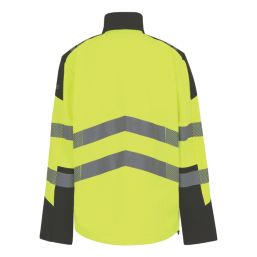 Regatta Hi Vis XPro 3 Layer Softshell  Jacket Black/Yellow 2X Large 48" Chest