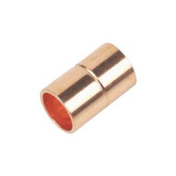 Flomasta  Brass End Feed Equal Couplers 8mm 2 Pack