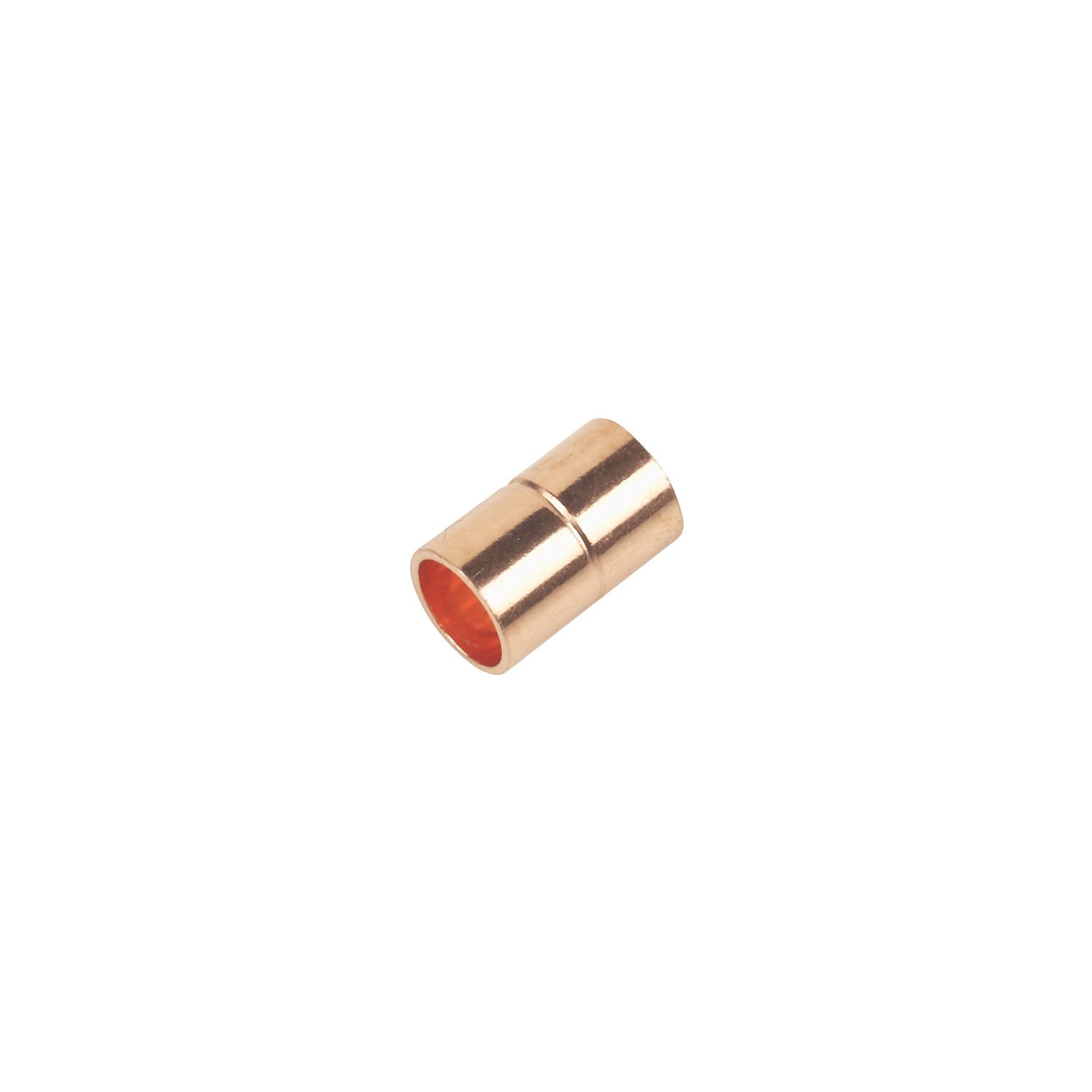 Flomasta Brass End Feed Equal Couplers 8mm 2 Pack (35289)