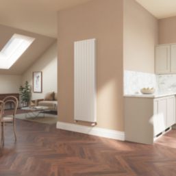 Flomasta  1800mm x 578mm 6179BTU White Vertical Designer Radiator