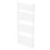 Flomasta Flat Bar 1600mm x 600mm 2917BTU White Vertical Designer Radiator