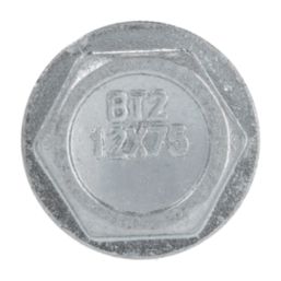 DEWALT Blue-Tip Fire Rated Flange Self Tapping Screw Bolts 12mm x 75mm 25 Pack