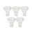 LAP Wide Beam Angle  GU10 LED Light Bulb 345lm 2.5W 5 Pack