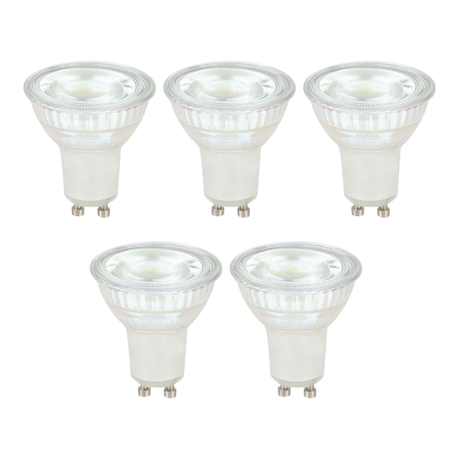 LAP Wide Beam Angle GU10 LED Light Bulb 345lm 2.5W 5 Pack (352CF)