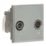 Knightsbridge  Duplex Modular Multimedia Socket Grey