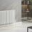 Reina Elips Double 600mm x 1440mm 5747BTU White Horizontal Designer Radiator