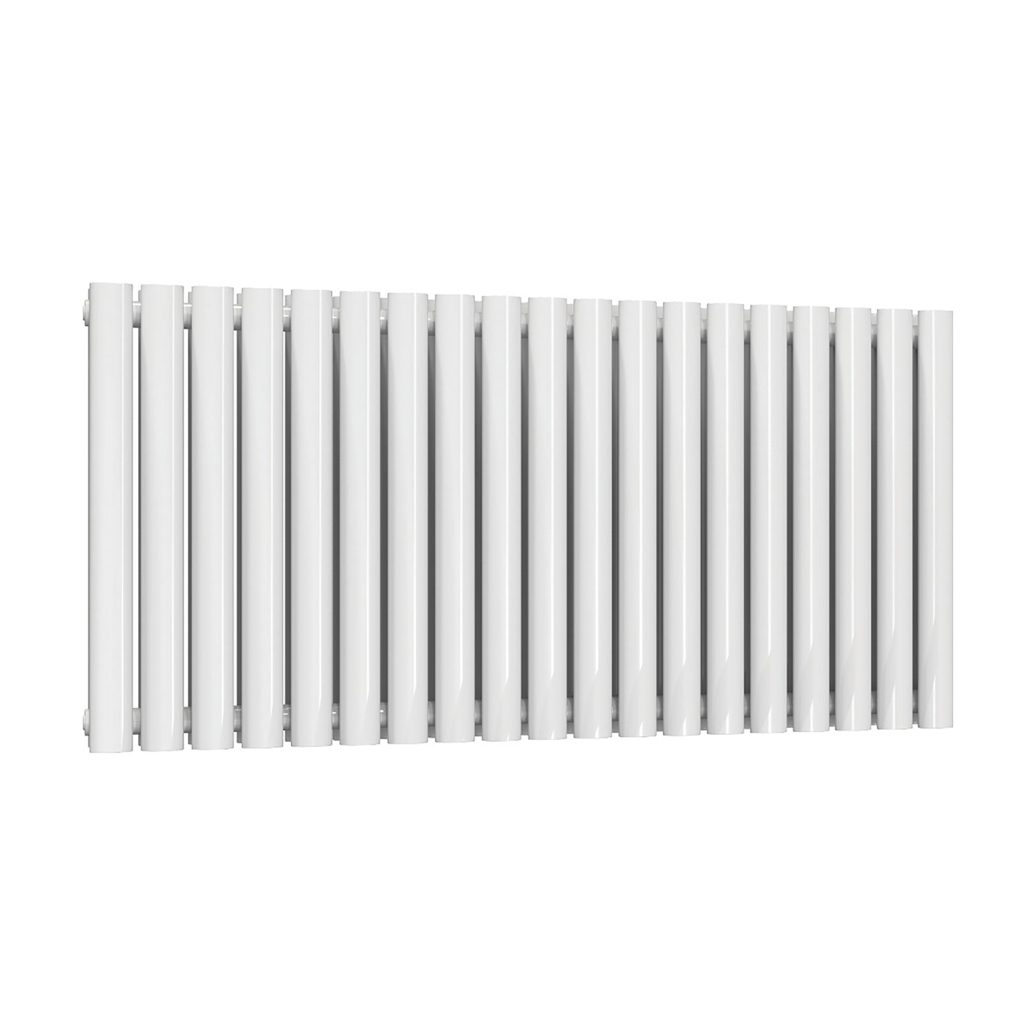 Reina Elips Double 600mm x 1440mm 5747BTU White Horizontal Designer Radiator (352EE)