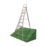 Werner Aluminium 2.83m 7 Step Swingback Platform Step Ladder