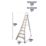 Werner Aluminium 2.83m 7 Step Swingback Platform Step Ladder