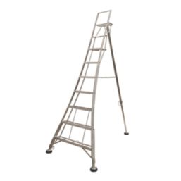 Werner Aluminium 2.83m 7 Step Swingback Platform Step Ladder