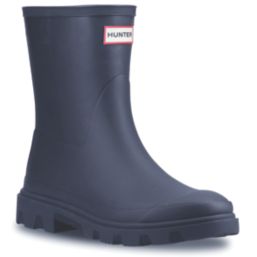 Hunter Downpour Short Size 8 Womens Navy Non Safety Wellies