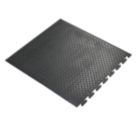 COBA Comfort-Lok Anti-Fatigue Floor End Mat Black 0.8m x 0.7m x 12.5mm