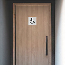 Disabled Toilet Symbol Sign 150mm x 150mm