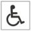 Essentials Disabled Toilet Symbol Sign 150mm x 150mm