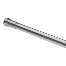 Croydex Tube Shower Rail Aluminium Chrome 1100–2000mm