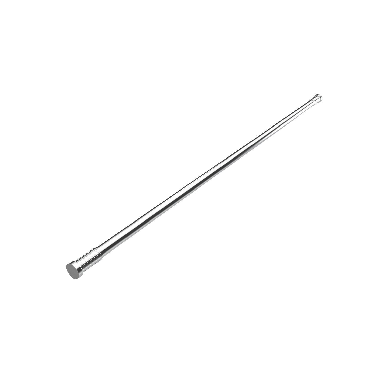Croydex Tube Shower Rail Aluminium Chrome 1100–2000mm (352JR)