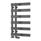 Reina 800mm x 500mm 977BTU Gunmetal Flat Designer Towel Radiator
