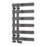 Reina 800mm x 500mm 977BTU Gunmetal Flat Designer Towel Radiator