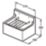 Armitage Shanks Birch Cleaners & Laboratory Sink No Tap Holes 510mm