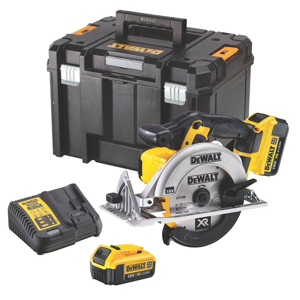 Refurb DeWalt DCS391M2-GB 165mm 18V 2 x 4.0Ah Li-Ion XR Brushless Cordless Compact Circular Saw