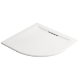 Mira Flight Level Safe Quadrant Shower Tray White 800mm x 800mm x 25mm