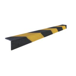 COBA COBAGRiP Black/Yellow GRP Anti-Slip Stair Nosing 1500mm x 55mm x 55mm