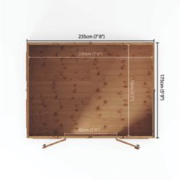 Mercia Premium Sussex 7' 6" x 6' (Nominal) Apex Timber Summerhouse