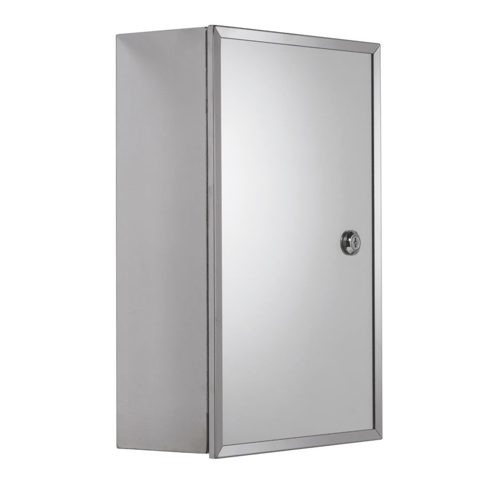 Wall mounted lockable 2024 medicine cabinet